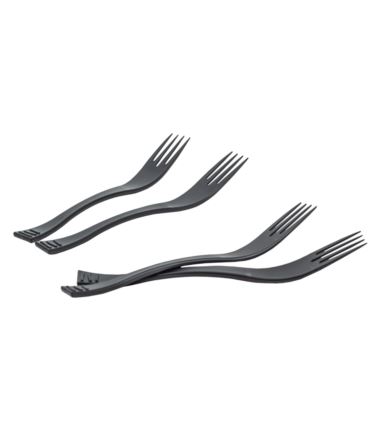 Widelec plastikowy czarny Servipack Wave Design 40szt Guillin
