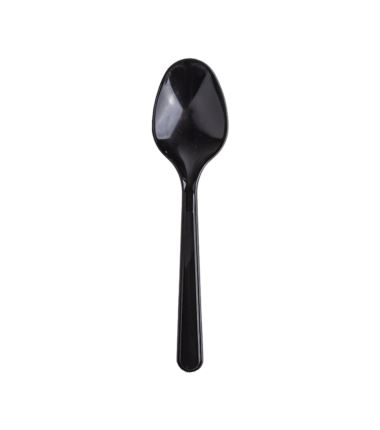 Łyżka plastikowa czarna SUPERIOR 50szt