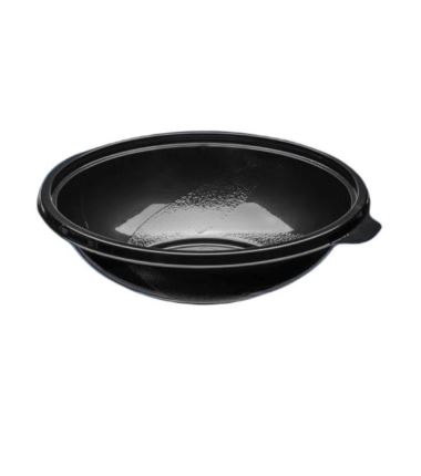 Miska sałatkowa czarna RPET fi 180mm 600ml 50szt