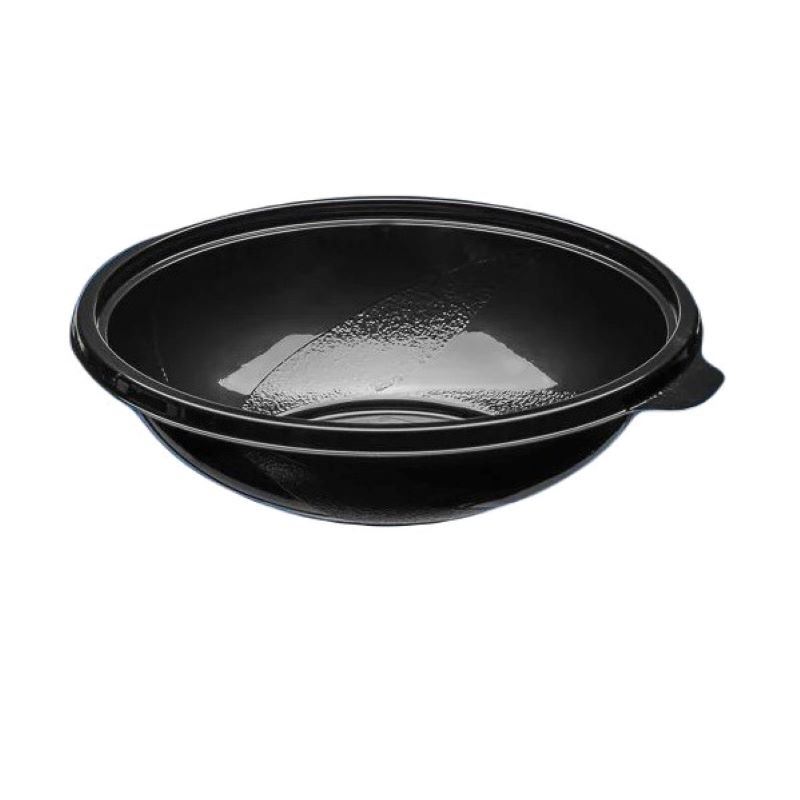 Miska sałatkowa czarna RPET fi 180mm 600ml 50szt
