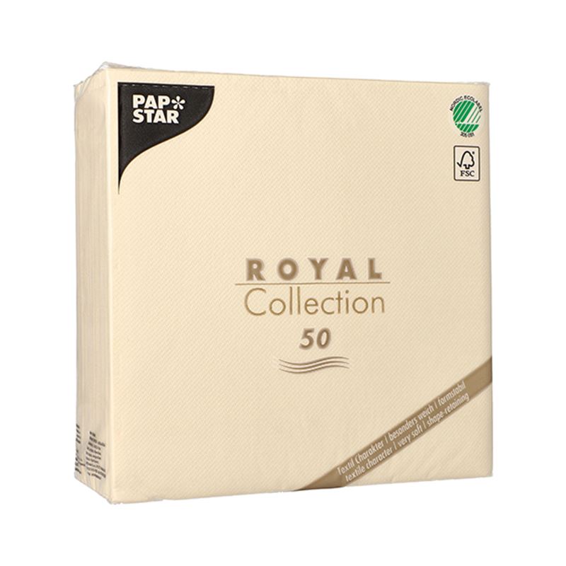Serwetki 40x40 składane 1/4 3W szampańskie 50szt
