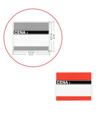 Cenówki laminowane A10 - 6x5cm małe 20szt