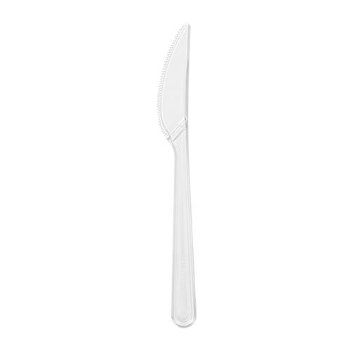 Nóż wielorazowy PS transparentny Deluxe 50szt