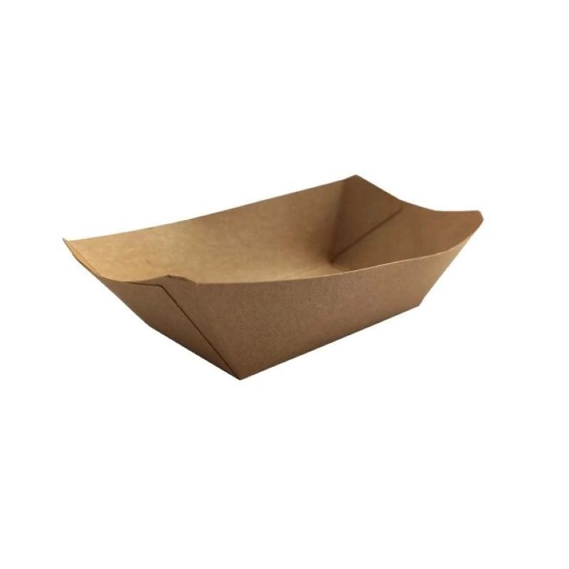 Tacka tekturowa KRAFT "łódka" L 215x155x50 50szt
