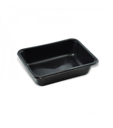 Pojemnik do zgrzewu 205x160x50 czarny 1-dzielny 480szt