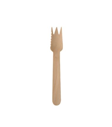 Widelczyki drewniane 10 cm do ciasta i przekąsek 100szt