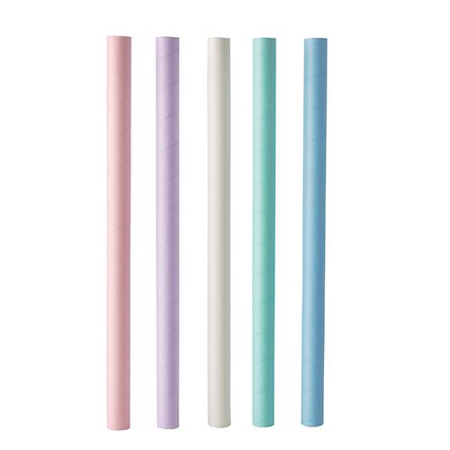 Słomki papierowe shake kolor 19,7cm 12mm bubble tea 200szt