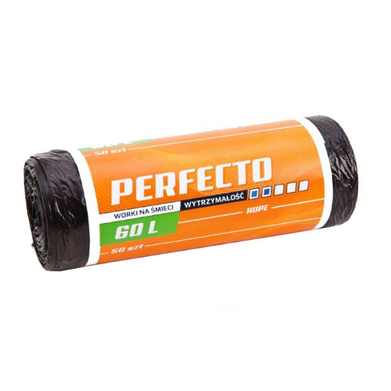 Worki na śmieci 60l LDPE czarne 50szt