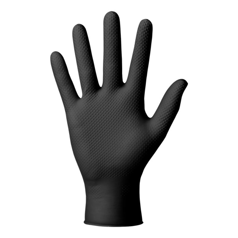 Rękawiczki nitrylowe czarne powergrip XL 50szt