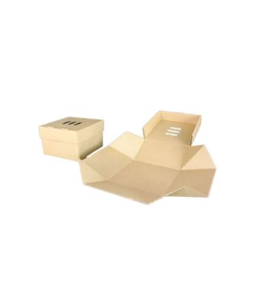 Pudełko burger box rozkładane 130x130x100 gigant 100szt