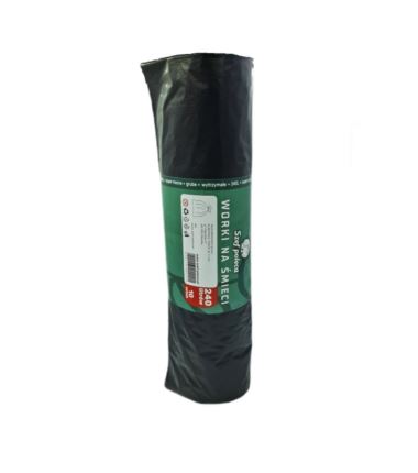 Worki na śmieci 240l LDPE czarne Szef Poleca 10szt