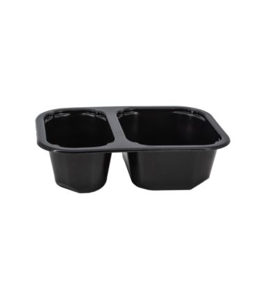 Pojemnik do zgrzewu czarny 2-dzielny 160x112x45 mini 456szt Bittner