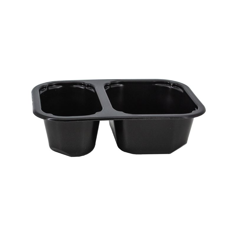 Pojemnik do zgrzewu czarny 2-dzielny 160x112x45 mini 456szt Bittner