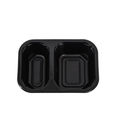 Pojemnik do zgrzewu czarny 2-dzielny 160x112x45 mini 456szt Bittner
