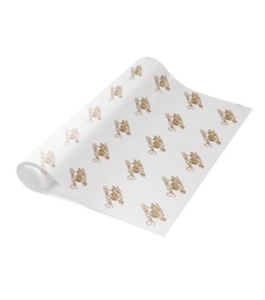 Papier do pakowania wędlin na rolce z nadrukiem "Smacznego" 35cm 10kg