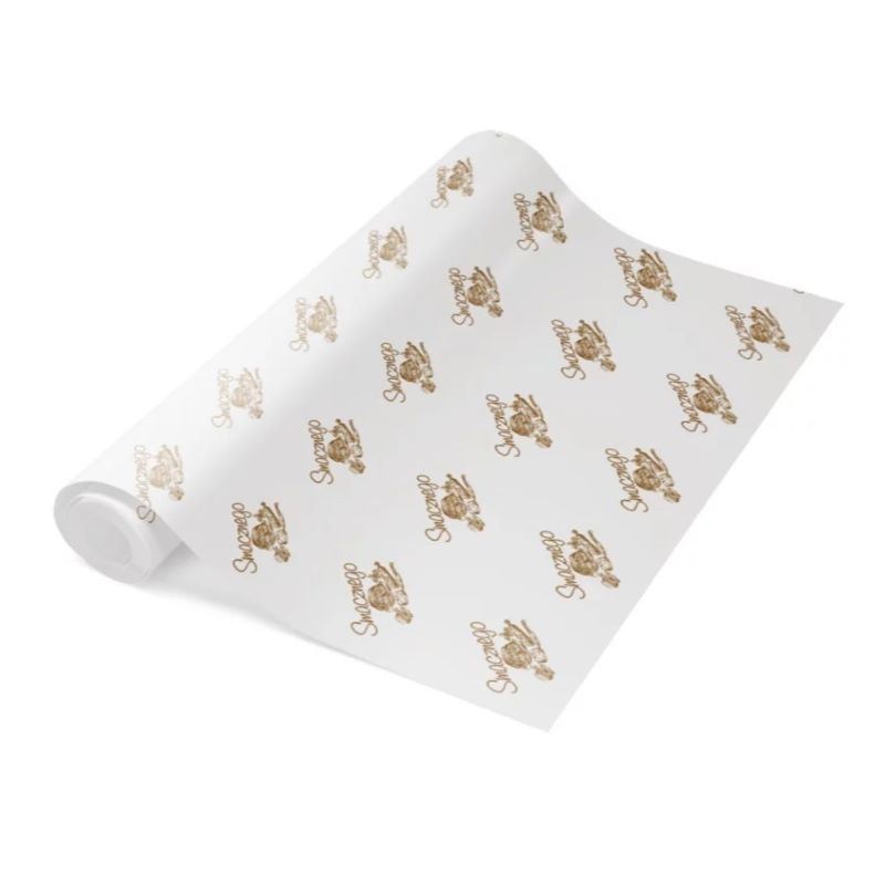 Papier do pakowania wędlin na rolce z nadrukiem "Smacznego" 35cm 10kg
