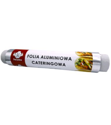 Folia aluminiowa szeroka cateringowa Szef Poleca 45cm