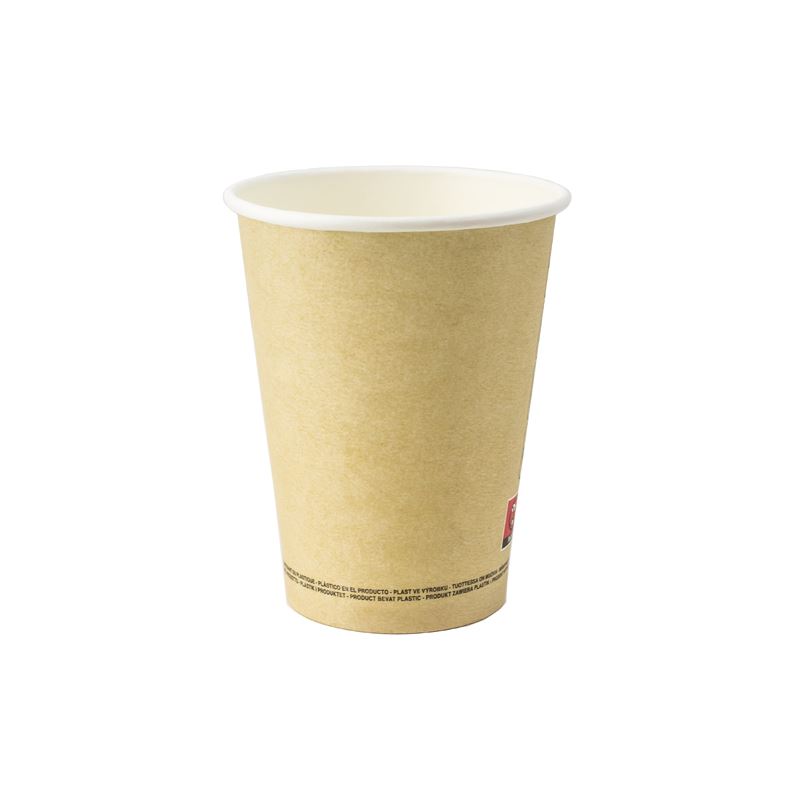 Kubek papierowy fi90 300ml brązowy 50szt