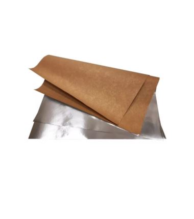 Papier powlekany aluminium kraft do pakowania arkusze 30x40 1000szt