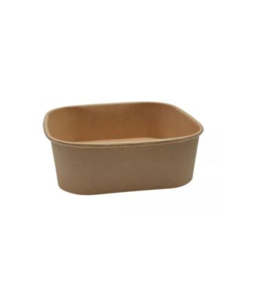 Miska papierowa 170mm 1000ml kraft POTCART SQUARE 50szt