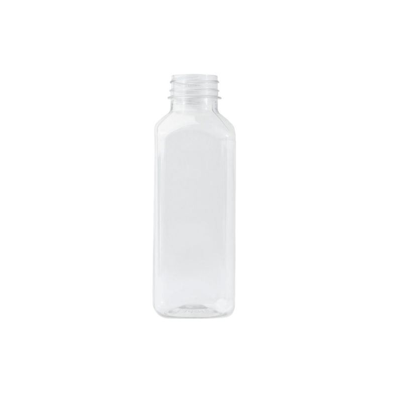 Butelki transparentne prostokątne 330ml 100szt 15338
