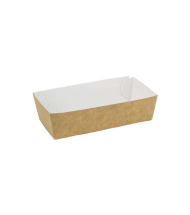 Tacka tekturowa KRAFT "łódka" 140x70x40mm 100szt