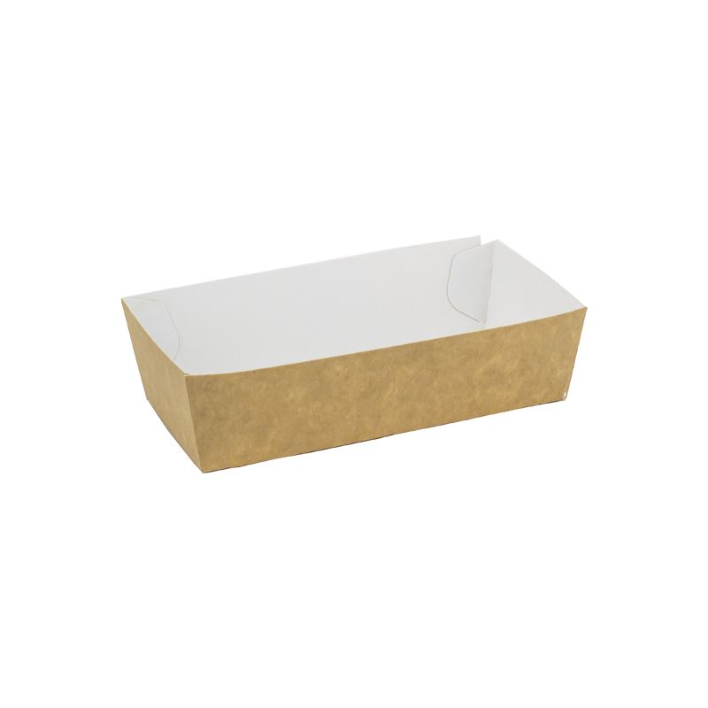 Tacka tekturowa KRAFT "łódka" 140x70x40mm 100szt