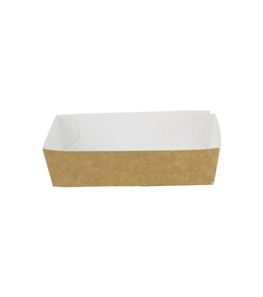 Tacka tekturowa KRAFT "łódka" 140x70x40mm 100szt