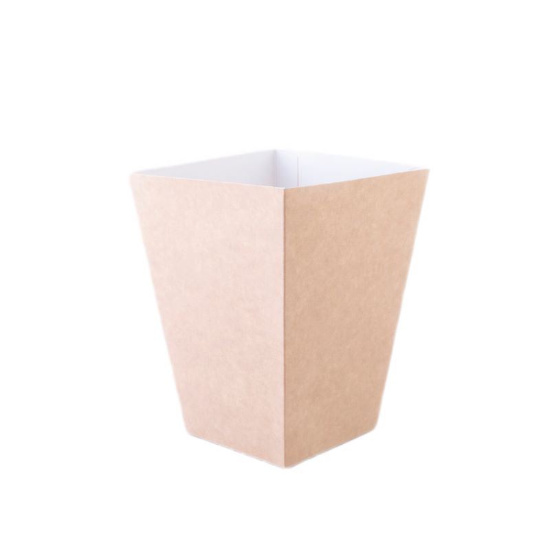 Kubełek tekturowy kwadratowy kraft 3L 100szt