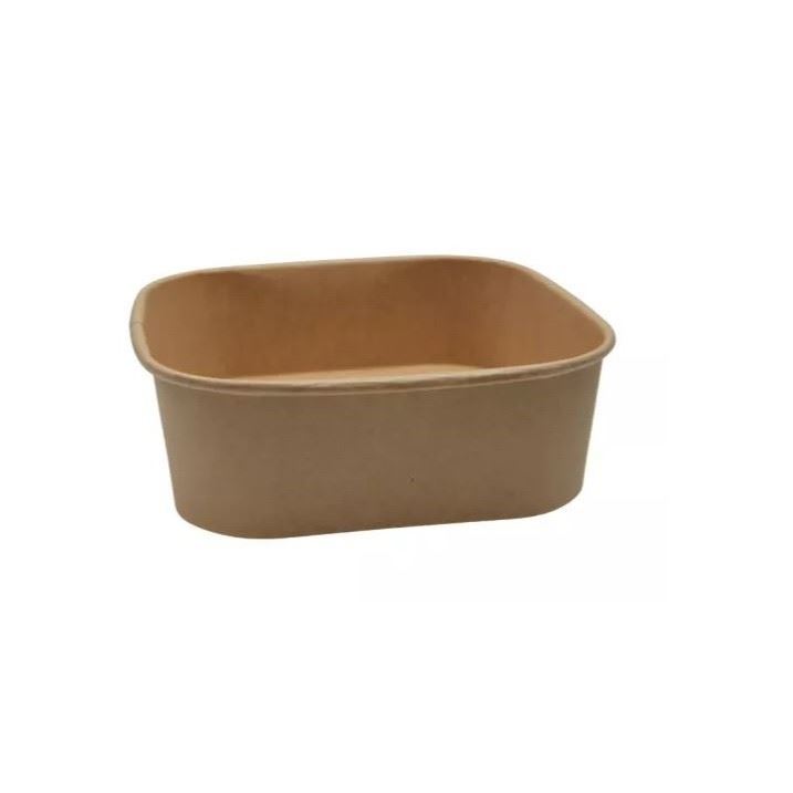 Miska papierowa 170mm 1000ml kraft POTCART SQUARE 50szt