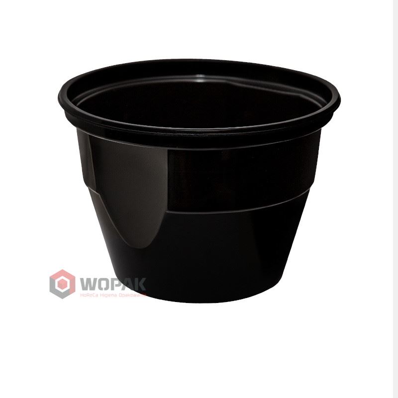 Miska PP 570ml czarna Easy Handle 50szt.