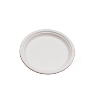 Talerz z trzciny cukrowej 17cm biały 50szt