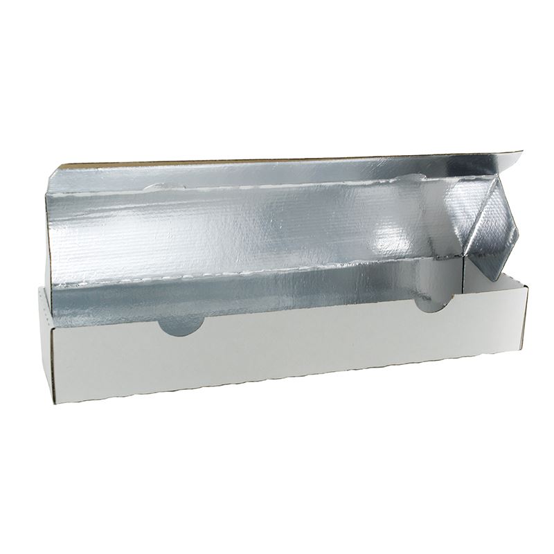 Pudełko kartonowe na zapiekankę powlekane aluminium 365x90x55mm 100szt