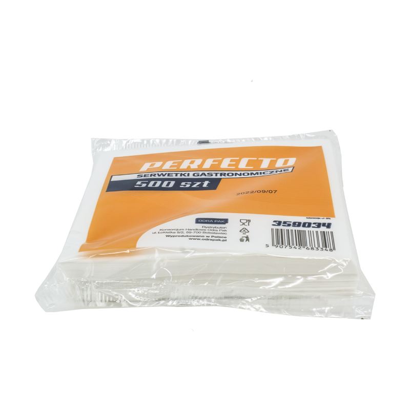 Serwetki gastronomiczne białe 15x15 cm 500szt