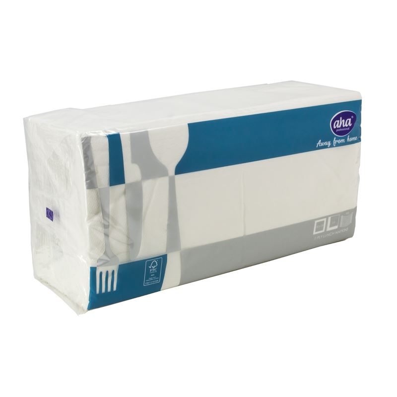 Serwetki 33x33 składana 1/4 1W biała 500szt