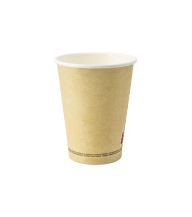Kubek papierowy fi90 300ml brązowy 50szt