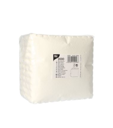 Serwetki gastronomiczne ząbkowane białe 17x17 cm 2000szt