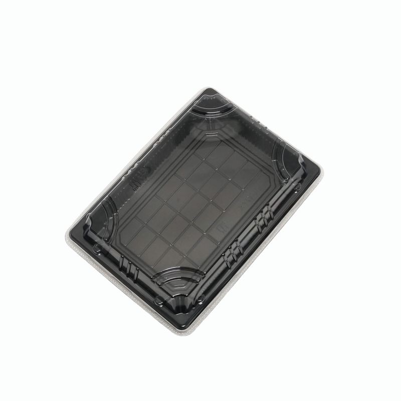 Pojemnik na sushi z wypukłą przykrywką PET 185x128 50szt
