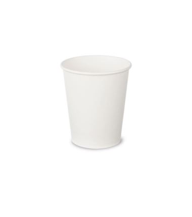 Kubek papierowy 250ml 80mm biały Plastic Free 60szt