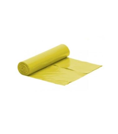 Worki na śmieci 120l LDPE żółte 25szt