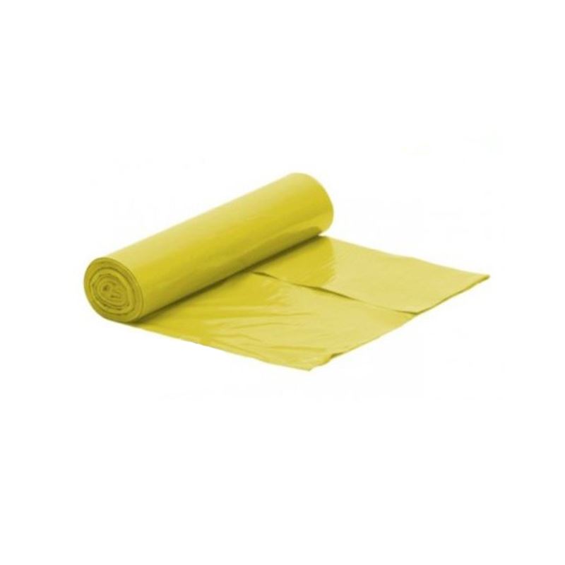 Worki na śmieci 120l LDPE żółte 25szt