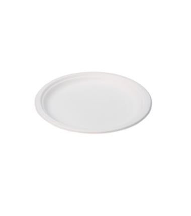 Talerz z trzciny cukrowej 32x25cm biały 50szt