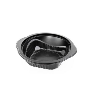 Miska flaczarka do zgrzewu 350ml czarna D-5350 50szt