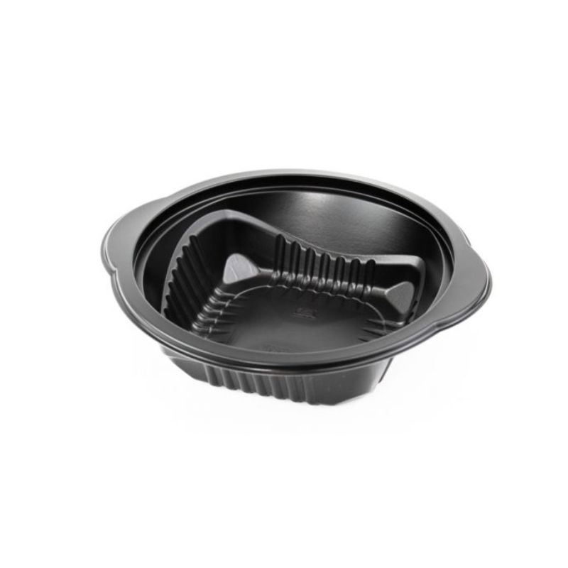 Miska flaczarka do zgrzewu 350ml czarna D-5350 50szt
