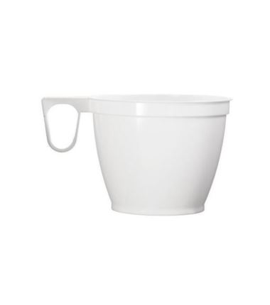 Kubek plastikowy PS 160ml biały filiżanka 50szt