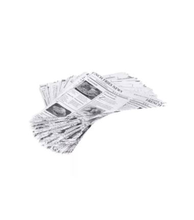 Koperta rożek na frytki gazeta 250g duża 200szt