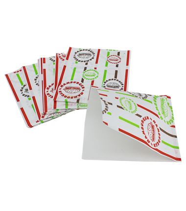 Koperta papierowa powlekana z nadrukiem na hamburgera S 125x135 200szt