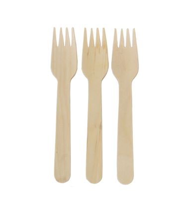 Widelec drewniany 16 cm ekologiczny 100szt