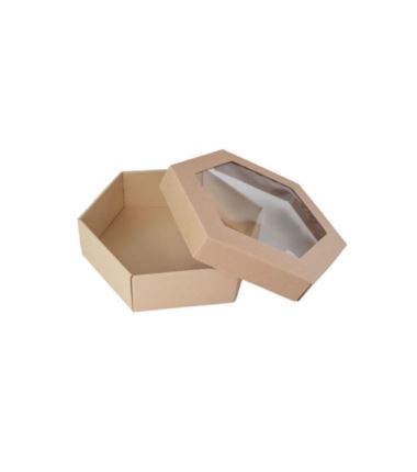 Pudełko kateringowe Party box sześciokąt 315x315x90 10szt