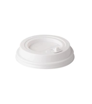 Wieczko białe wypukłe do kubka PS 93mm 100szt